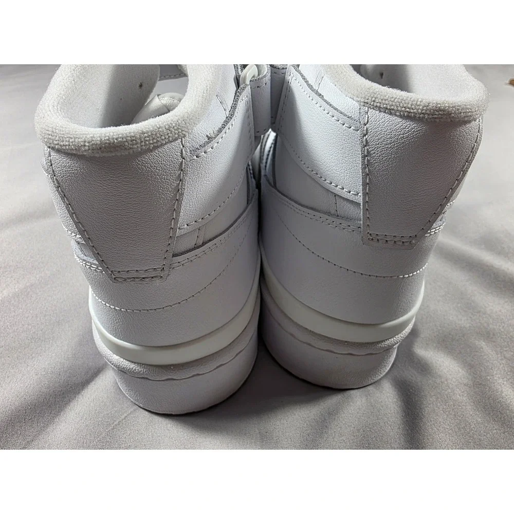 Adidas Forum Mid Men Size 11 Triple White Leather Basketball Sneakers NWOB